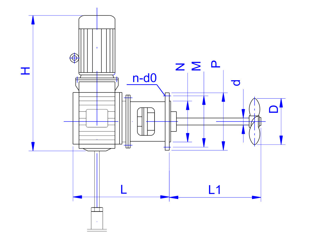   SI系列側(cè)入式減速機(jī)設(shè)計(jì)圖