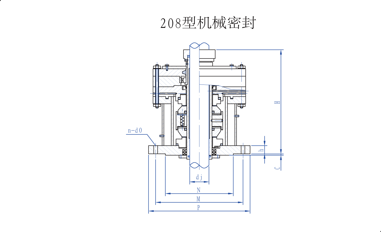   集裝單端面底入式機(jī)械密封設(shè)計(jì)圖